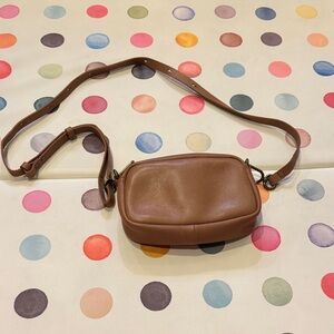 Madewell Brown Leather Crossbody Belt Bag
